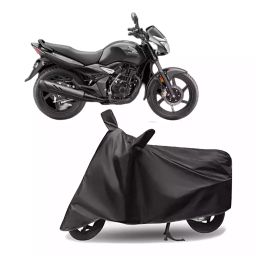 Auto Pearl Polyester Two Wheeler Cover for Honda Unicorn (Grey)-image-40
