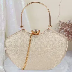 Mochi Gold PVC Clutch-image-94
