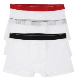 Guess White Regular Fit Trunks - Pack of 3-picture-21