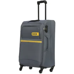 Citizen Journey Pulse Grey Solid Soft Medium Trolley Bag - 68 Cms image 1