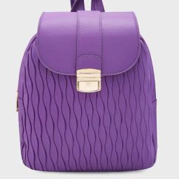Caprese Shelbee Purple Faux Leather Medium Backpack-20