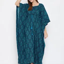 The Kaftan Company Navy Printed Kaftan-picture-20