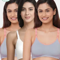 Inner Sense Multicolored Non Wired Non Padded Nursing Bra (Pack Of 3)-image-52