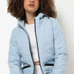 Campus Sutra Blue Padded jacket-picture-28