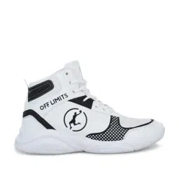 OFF LIMITS Men's DUNK EXCEL White Ankle High Sneakers-image-22