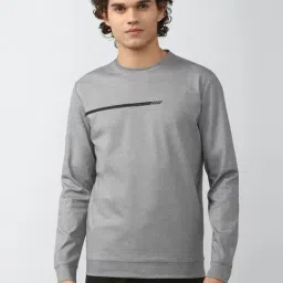 Van Heusen Flex Grey Regular Fit Sweatshirt-image-13