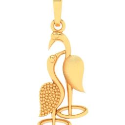 P.C. Chandra Jewellers 22k Gold Loving Birds Pendant for Women-picture-12