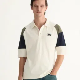Rare Rabbit White Relaxed Fit Printed Polo T-Shirt-picture-12