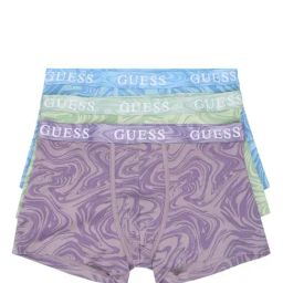 Guess Fluid Catmint Printed Regular Fit Trunks - Pack of 3-26