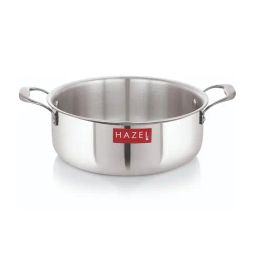 HAZEL Triply Stainless Steel Induction Bottom Tope Pot with Handle 4 L (Silver, 26.3cm)-image-15