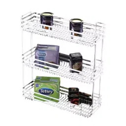 Olive Signature 300x535x530 mm SS.202 Grade Stainless Steel Three Shelf Pullout, 111 015 008 0-image-81