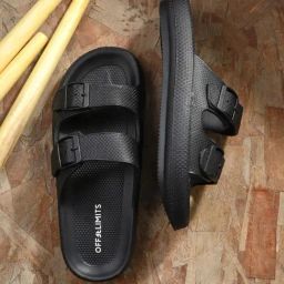 OFF LIMITS Men's LUTHER Black Slides-17