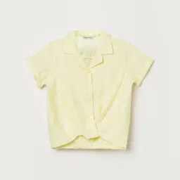 Fame Forever by Lifestyle Girls Yellow Woven Top-image-31