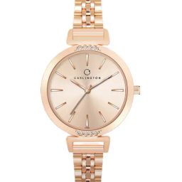 Carlington Iconic 2034 RoseGold Analog Watch for Women-image-45