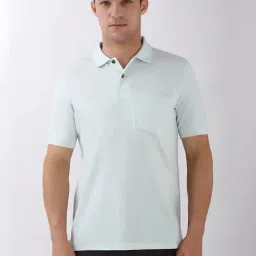 Peter England Green Regular Fit Polo T-Shirt-picture-22