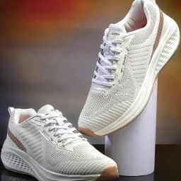 Asian Men's Off White Running Shoes-44