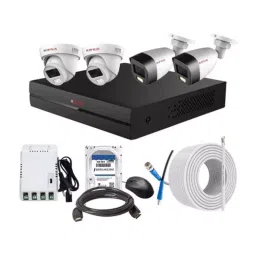 CP PLUS CCTV Combo Kit 2.4 MP Full Colour HD Audio Indoor & Outdoor with 4 Channel DVR, 2 Dome 2 Bullet Camera, 4 Channel SMPS, 70 m Cable, 2 TB HDD & Connectors-image-93