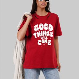 Underrated Club Women Printed Hooded Extended Sleeves Bio Finish Applique T-shirt-image-86