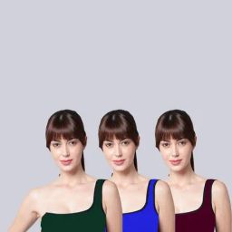 AROUSY Green & Blue Cotton Beginner's Bra - Pack Of 3-picture-36