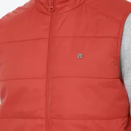 Allen Solly Red Regular Fit Texture Jacket image 4