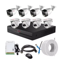 CP PLUS CCTV Combo Kit 2.4 MP Full Colour HD Audio Indoor & Outdoor with 8 Channel DVR, 4 Dome 4 Bullet Camera, 8 Channel SMPS, 70 m Copper Cable & Connectors-image-42