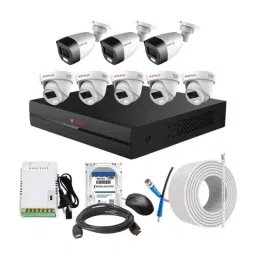 CP PLUS CCTV Combo Kit 2.4 MP Full Colour HD Audio Indoor & Outdoor with 8 Channel DVR, 5 Dome 3 Bullet Camera, 8 Channel SMPS, 70 m Cable, 500 GB HDD & Connectors-image-95