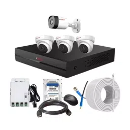 CP PLUS CCTV Combo Kit 2.4 MP Full HD Audio Indoor & Outdoor with 4 Channel DVR 1 Bullet, 3 Dome Camera, 4 Channel SMPS, 70 m Cable 500 GB HDD & Connectors-image-82