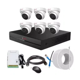 CP PLUS CCTV Combo Kit 2.4 MP Indoor & Outdoor with 8 Channel DVR, 6 Dome Camera, 8 Channel SMPS, 70 m Copper Cable & Connectors-image-61
