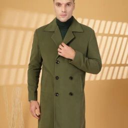 Chkokko Green Relaxed Fit Solid Coats-picture-28