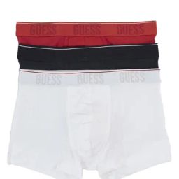 Guess White, Red & Black Regular Fit Trunks - Pack of 3-picture-8