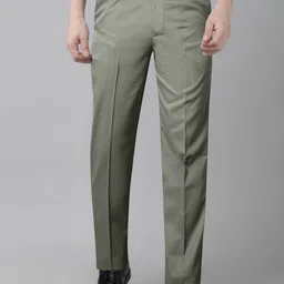 Jb Just BLACK Men Pleated Regular Fit Mid-Rise Formal Trousers-picture-7