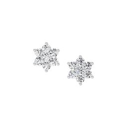 Sparkles Lab Grown Diamond 0.97 Carat Round Flower Stud Earrings for Women-image-99