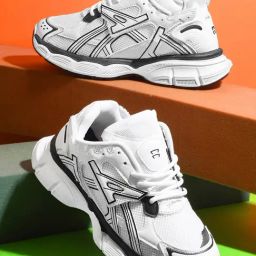 The White Pole Men's Black Casual Sneakers-image-15