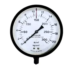 Japsin Instrumentation Commercial Pressure Gauge 0 to 21 Kg/cm² Range 150 mm (6 inch) Dial Size, JIPL-CPG-150MM-B5-82