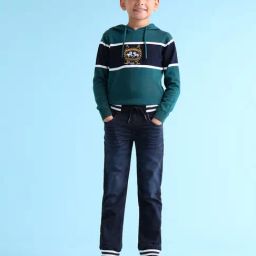 US Polo Kids Boys Blue Cotton Jeans-image-96