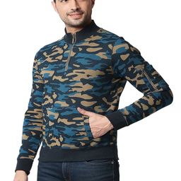 Basics Men Camouflage Open Front Jacket image 4