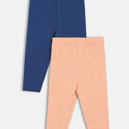 Miniklub Girls Multicolor Knitted Regular Fit Printed Leggings - Pack of 2-picture-42