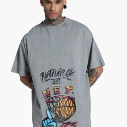 Getting Crafty Basketball Oversized Fit Unisex Tee-image-73