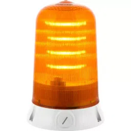RS PRO Amber Multiple Effect Beacon, 90-240 V, Base Mount, LED Bulb, IP65, 2205016-9