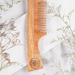 Ayurveda Amrita Organic Neem Wooden Comb With Handle-image-51