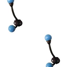 IndianShelf Blue & Black 2 Pieces Ceramic Wall Hooks-image-89