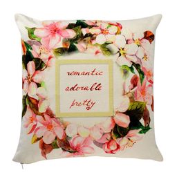 SWAYAM Off-White Set of 5 Printed 16"x16" Square Cushion Covers image 2