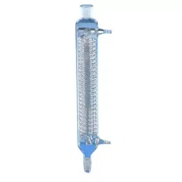 ABGIL Graham Coil Condenser Vertical (Reversible Type) Transparent Borosilicate Glass 100 mm Length and B10 Cone, CD-141-01-11