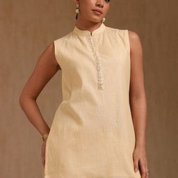 Soch Women Pure Cotton Mandarin Collar Kurtis-picture-58