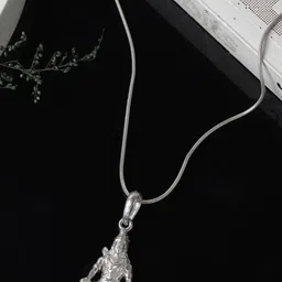 AKSHAT SAPPHIRE Sterling Silver Contemporary God Shiva Pendant-56