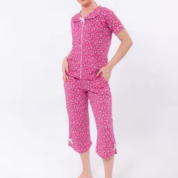 ELEVENS HEAVEN Floral Printed Top With Capris-picture-8