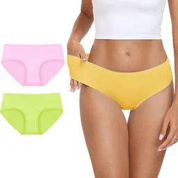 Diving Deep Women Pack of 3 Mid-Rise Cotton Hipster Briefs-picture-19