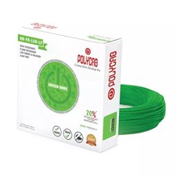Polycab 0.75 Sq.mm 1 Core HR-FRLS-H-LF Green Wire Green (300 m)-image-46