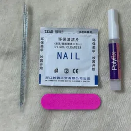 AMOK STORE Set Of 12 Stick On Artificial Nails With Wooden Stick, Manicure Stick & Glue image 2