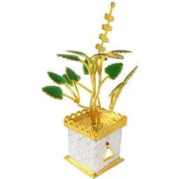Sri Jagdamba Pearls 0.8 Silver Tulsi Stand-image-91